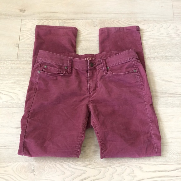 Ann Taylor LOFT Modern Straight Cords Pink Pants - Picture 6 of 16